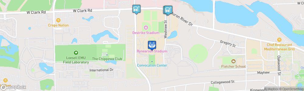 Static Map of Rynearson Stadium