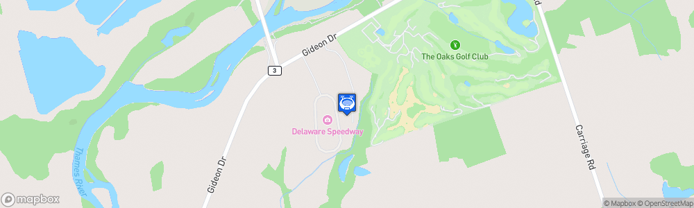 Static Map of Delaware Speedway