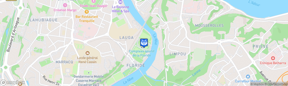 Static Map of Stade de la Floride