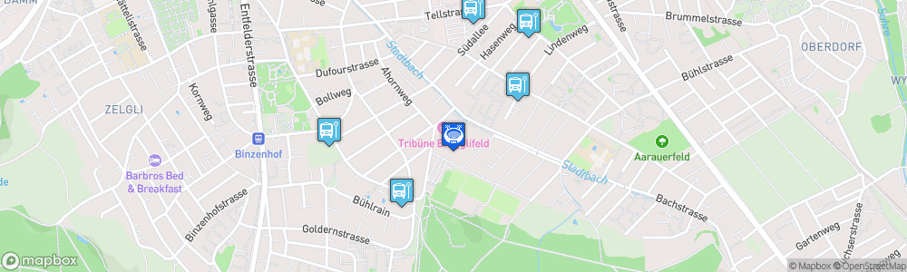 Static Map of Stadion Brügglifeld