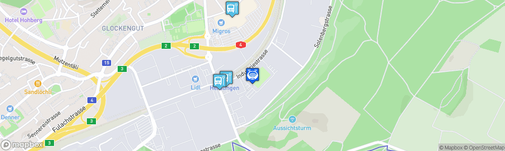 Static Map of Stadion Schaffhausen