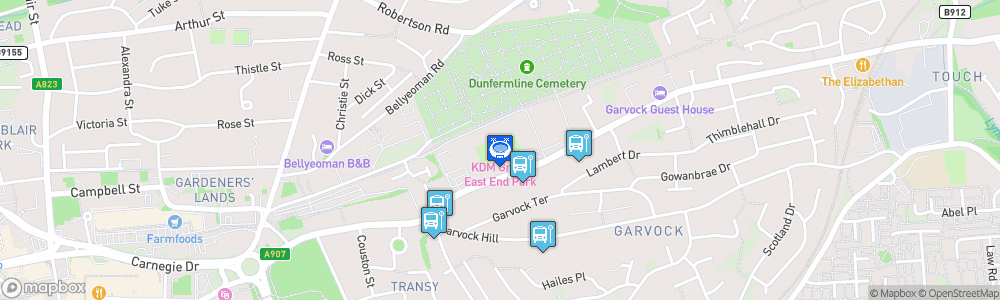 Static Map of East End Park