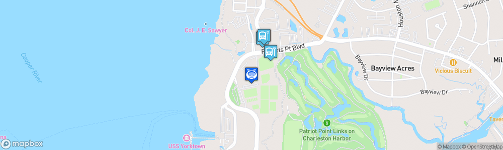 Static Map of Patriots Point Soccer Complex