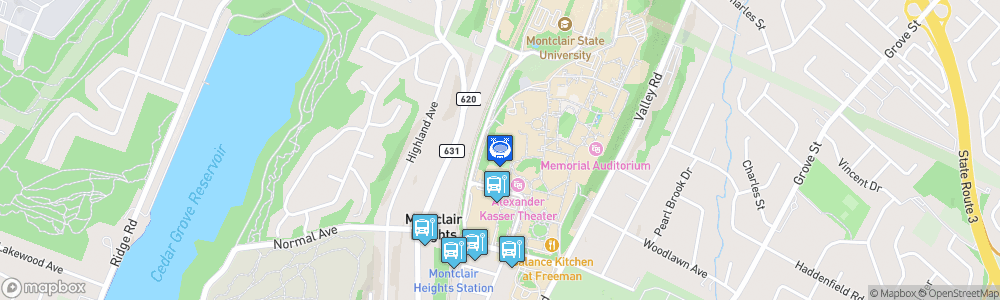 Static Map of MSU Soccer Park at Pittser Field