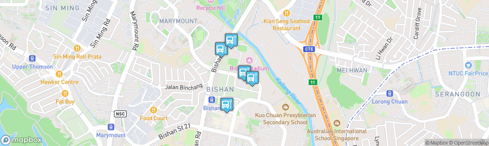 Static Map of Bishan Stadium