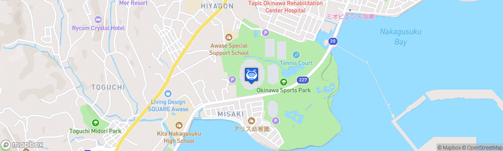 Static Map of Tapic Kenso Hiyagon Stadium