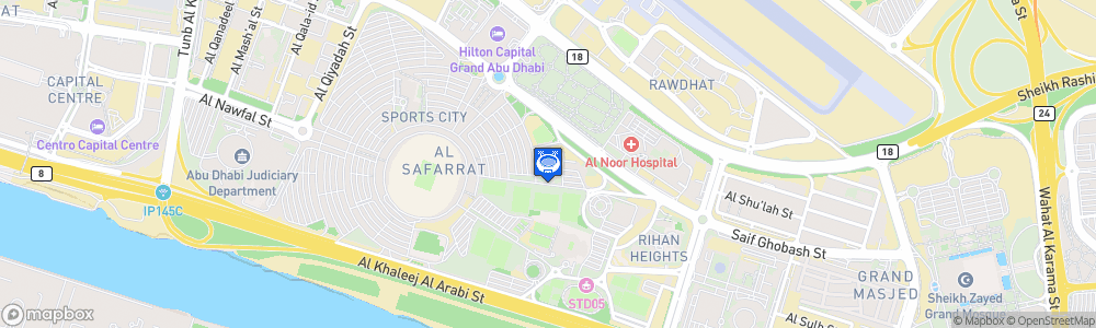 Static Map of Zayed Sports City Ice Rink
