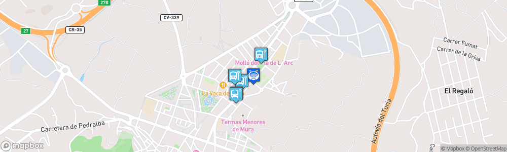 Static Map of Pabellón Pla de l'Arc