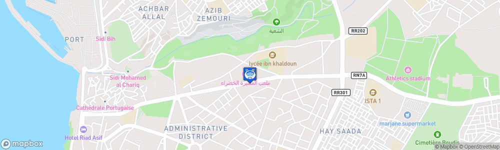 Static Map of Stade El Massira El Khadra