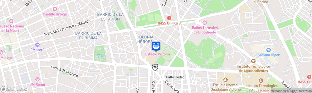 Static Map of Estadio Victoria