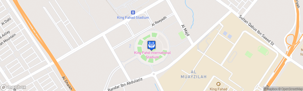 Static Map of King Fahd International Stadium