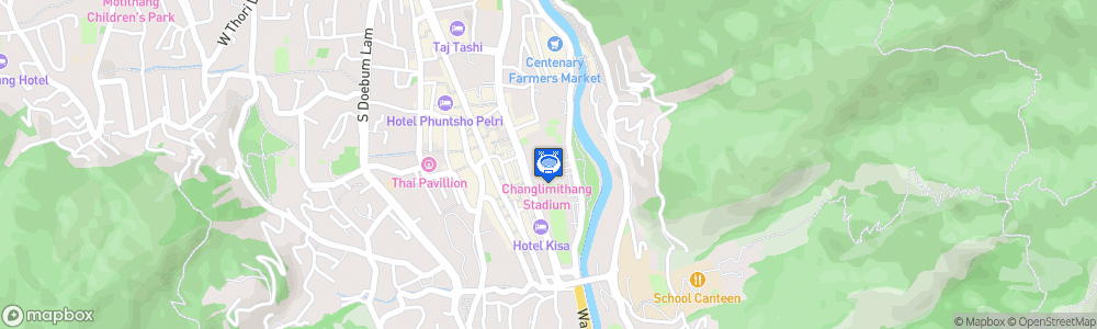 Static Map of Changlimithang Stadium