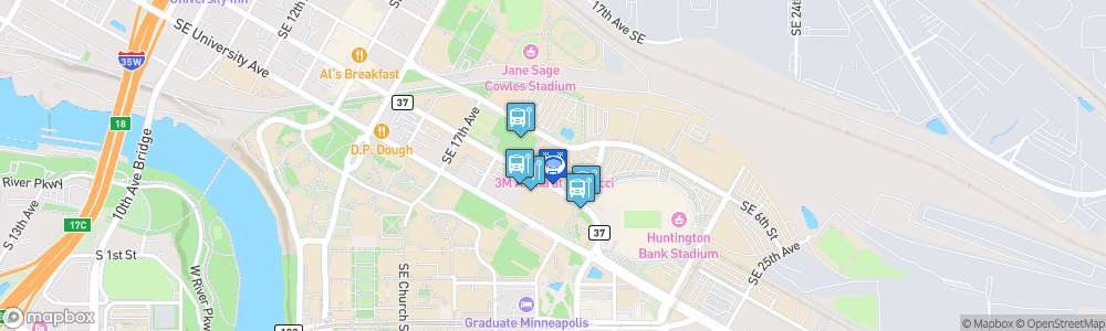 Static Map of 3M Arena at Mariucci