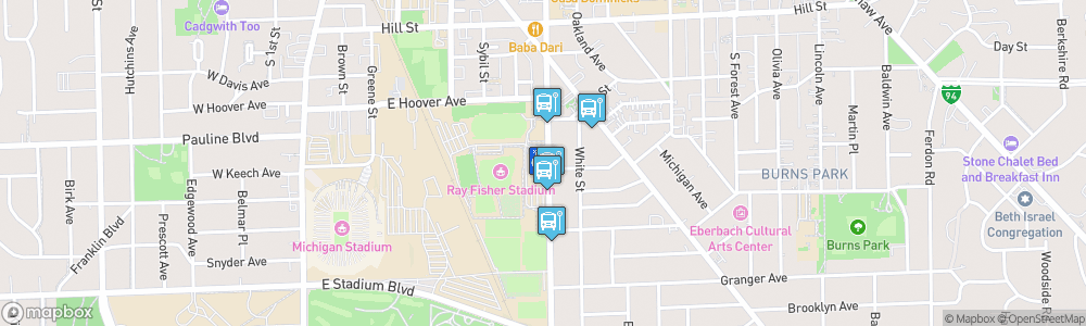 Static Map of Yost Ice Arena