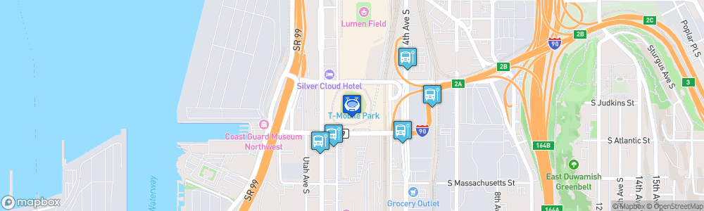 Static Map of T-Mobile Park