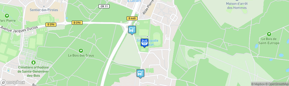 Static Map of Stade Auguste Gentelet