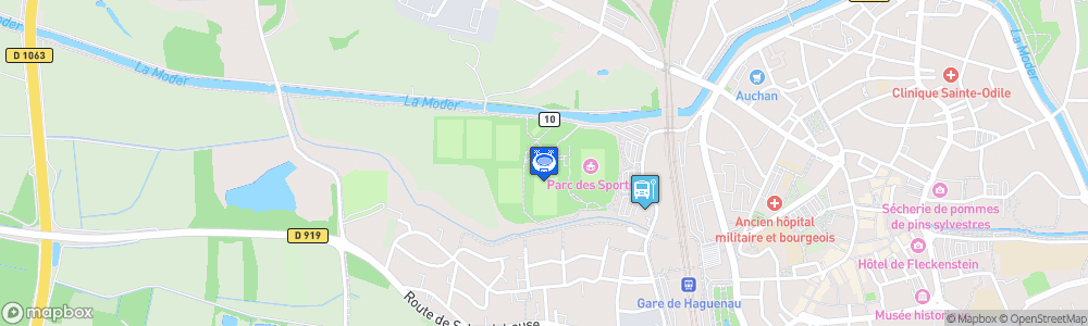 Static Map of Parc des Sports de Haguenau