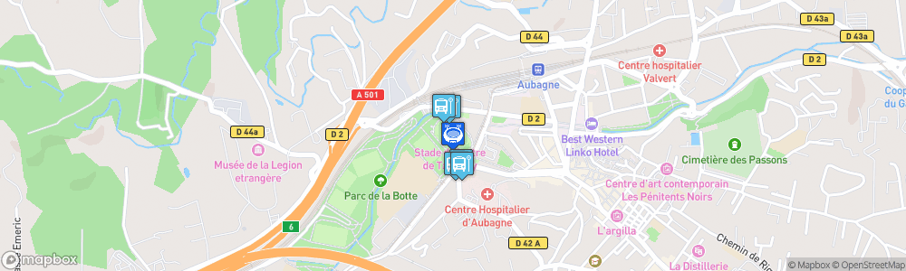 Static Map of Stade de Lattre-de-Tassigny