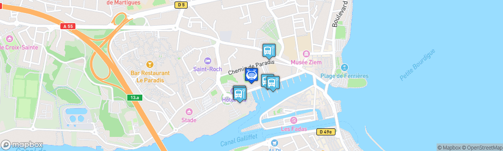 Static Map of Stade Francis-Turcan