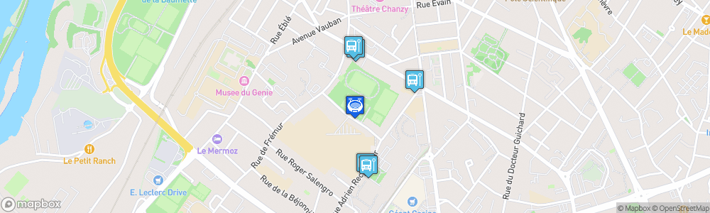 Static Map of Stade de Salpinte