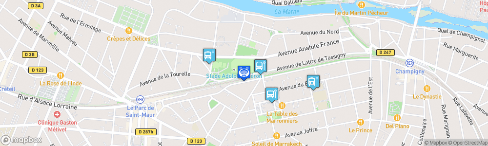 Static Map of Stade Adolphe-Chéron