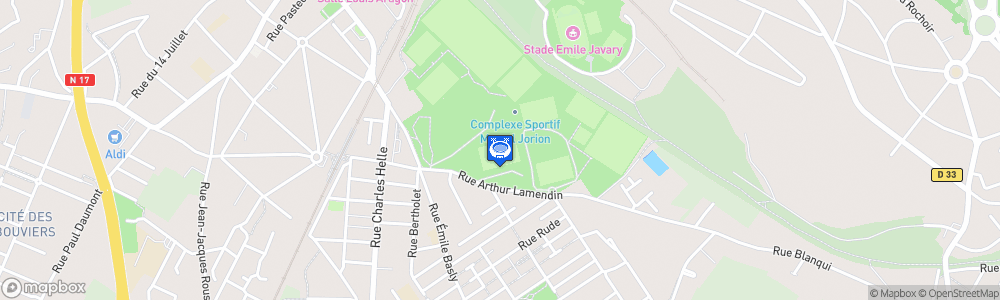 Static Map of Stade François Blin