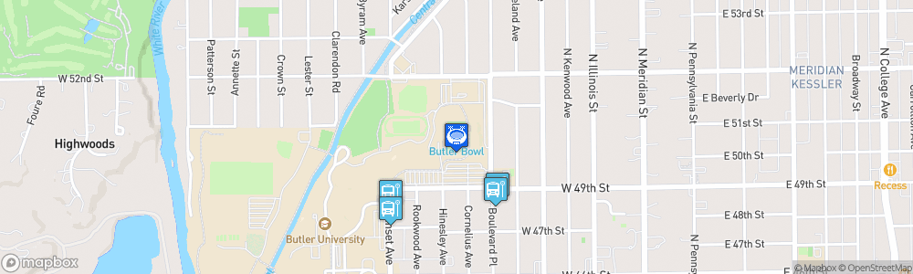 Static Map of Bud and Jackie Sellick Bowl