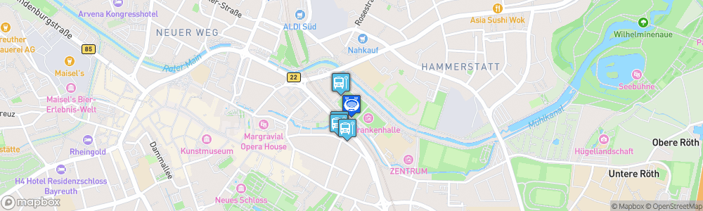 Static Map of Städtisches Kunsteisstadion Bayreuth