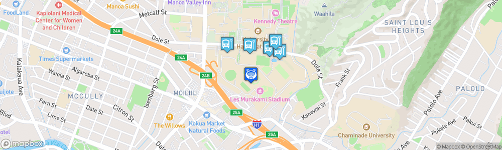 Static Map of Clarence T. C. Ching Athletics Complex