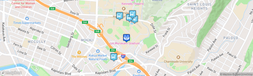 Static Map of Les Murakami Stadium