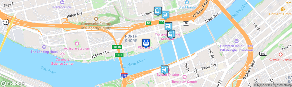 Static Map of PNC Park