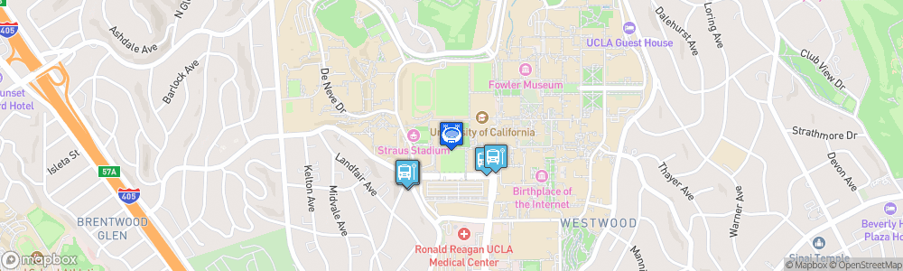 Static Map of Edwin W. Pauley Pavilion