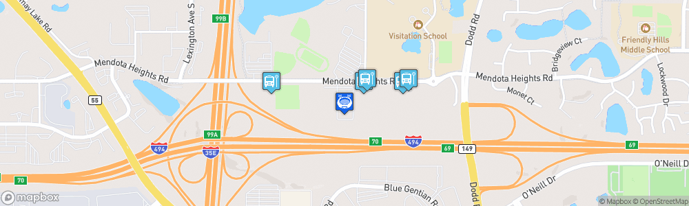 Static Map of St. Thomas Ice Arena