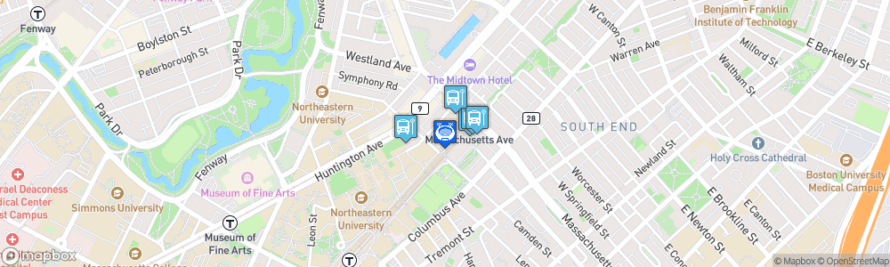 Static Map of Matthews Arena