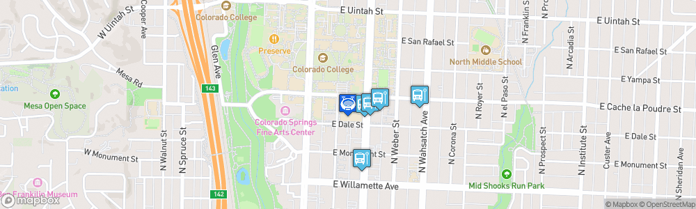 Static Map of Ed Robson Arena