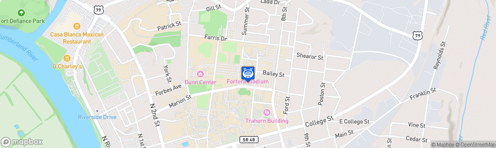 Static Map of Fortera Stadium