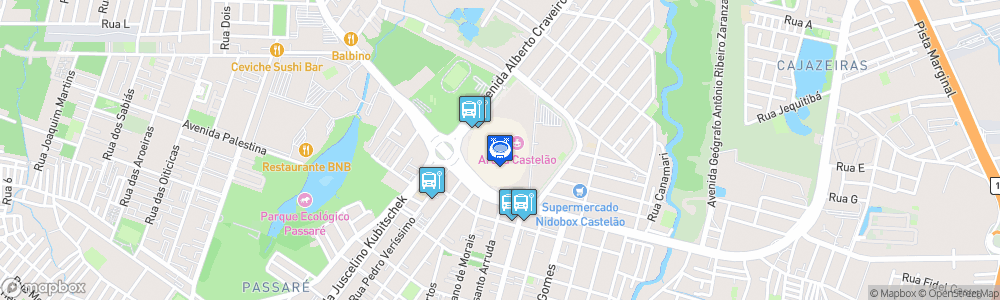 Static Map of Estádio Plácido Aderaldo Castelo