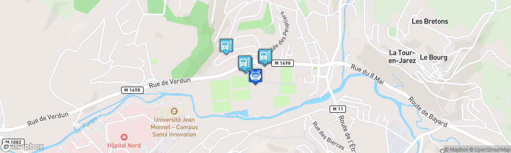 Static Map of Centre sportif Robert-Herbin