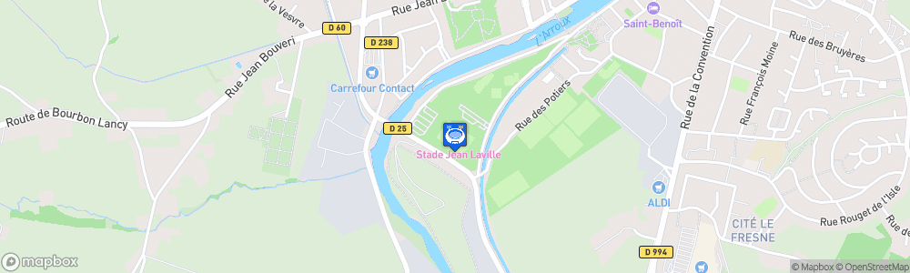 Static Map of Stade Jean-Laville