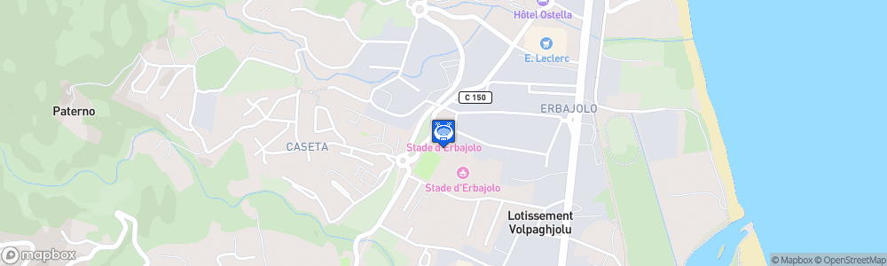 Static Map of Stade Erbajolo