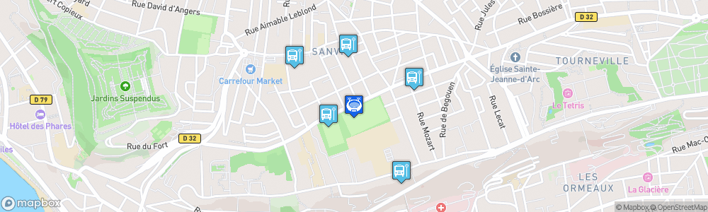 Static Map of Stade Charles Argentin