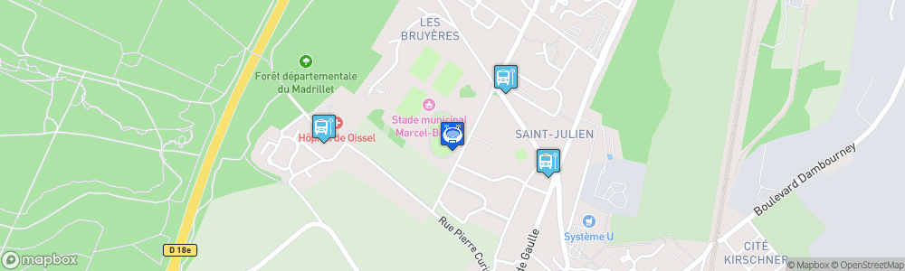 Static Map of Stade Marcel-Billard