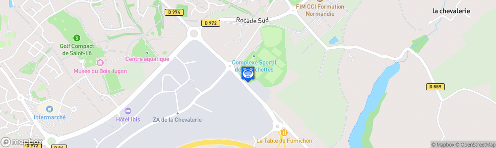 Static Map of Stade Louis-Villemer