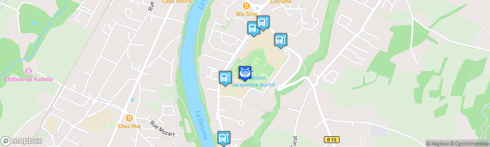 Static Map of Stade Colette Besson, Muret