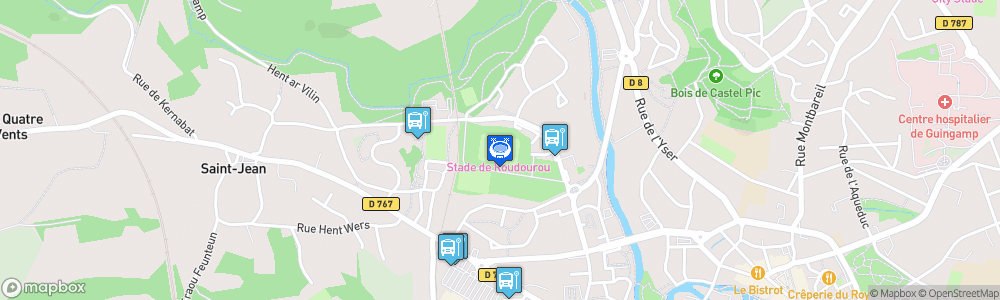 Static Map of Stade de Roudourou