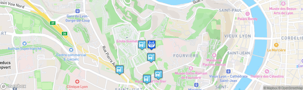 Static Map of Stade de la Sarra