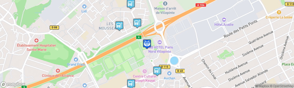 Static Map of Stade Pierre Lacans