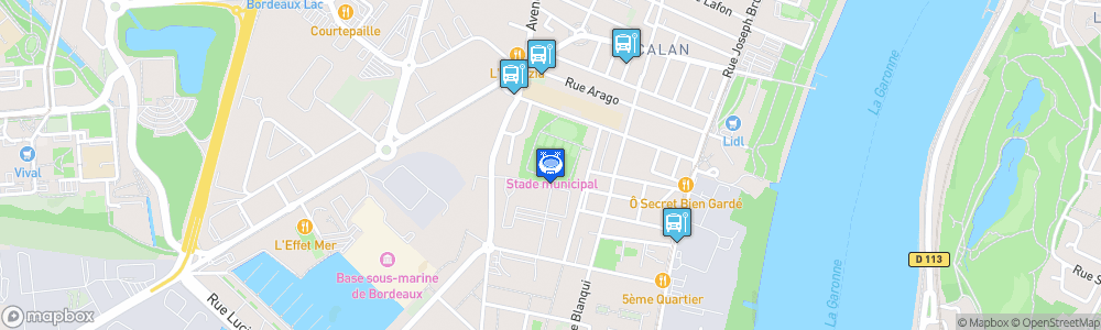 Static Map of Stade Charles Martin