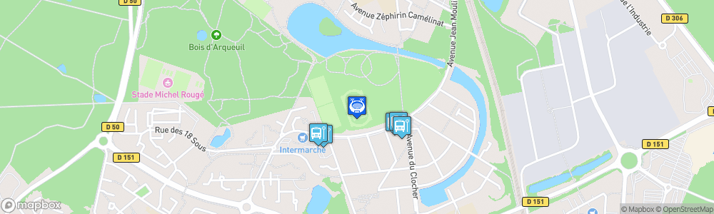 Static Map of Stade d'Honneur Jean Bouin