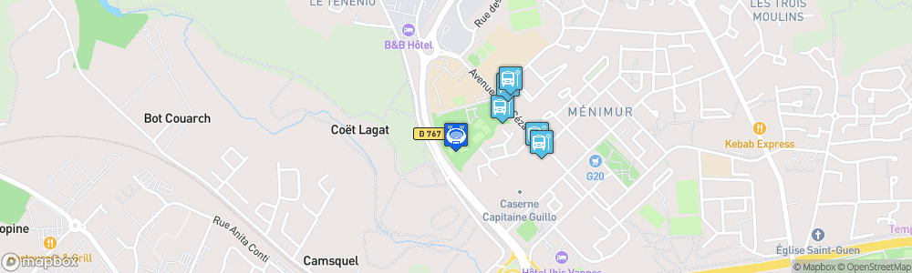 Static Map of Stade du Foso